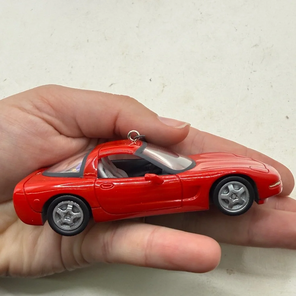 Vtg Hallmark Christmas Ornament 1997 Corvette Car Red Collectible Decor Presents